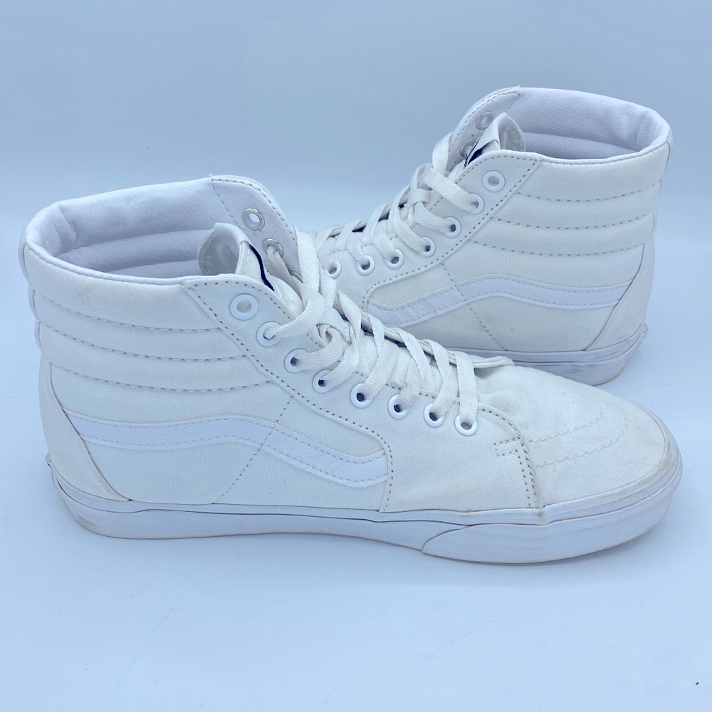 🔥 Vans Sk8 High True White 8.5 🔥